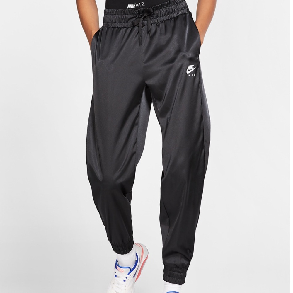 Nike satin black womens sweatpants